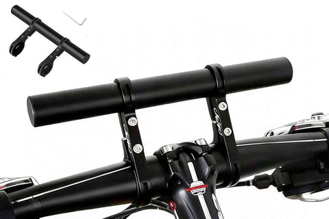 Darrahopens Home & Garden > Shading > Awnings 20cm Aluminum Alloy Bicycle Handlebar Extender Mount - Black