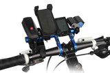 Darrahopens Home & Garden > Shading > Awnings 20cm Aluminum Alloy Bicycle Handlebar Extender Mount - Blue