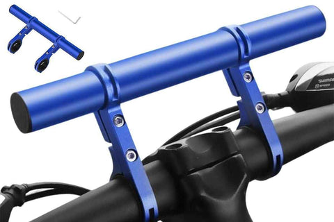 Darrahopens Home & Garden > Shading > Awnings 20cm Aluminum Alloy Bicycle Handlebar Extender Mount - Blue
