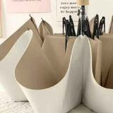 Folding Sun Umbrella UV Blocking Pure Color Black Rubber Sunscreen Umbrella for Rain Or Shine White and Brown In Australia - Darrahopens