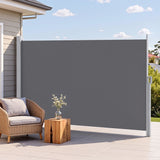 Darrahopens Home & Garden > Shading > Awnings Instahut 1.8X4M Side Awning Retractable Privacy Screen Outdoor Sun Shade Grey In Australia - Darrahopens