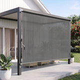 Darrahopens Home & Garden > Shading > Awnings Instahut 3X2.5M HDPE Straight Drop Awning Outdoor Roller Blind Shade Screen Grey In Australia - Darrahopens