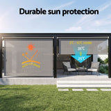 Darrahopens Home & Garden > Shading > Awnings Instahut 3X2.5M HDPE Straight Drop Awning Outdoor Roller Blind Shade Screen Grey In Australia - Darrahopens
