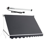 Darrahopens Home & Garden > Shading > Awnings Instahut Motorised Pivot Arm Awning Window Sun Shade 2.8 X 2.1M Grey In Australia - Darrahopens