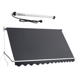 Darrahopens Home & Garden > Shading > Awnings Instahut Motorised Pivot Arm Awning Window Sun Shade 3.1 X 2.1M Grey In Australia - Darrahopens