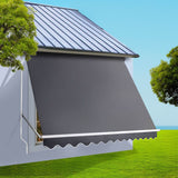 Darrahopens Home & Garden > Shading > Awnings Instahut Motorised Pivot Arm Awning Window Sun Shade 3.1 X 2.1M Grey In Australia - Darrahopens