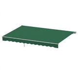 Darrahopens Home & Garden > Shading > Awnings Instahut Retractable Folding Arm Awning Manual Sunshade 5Mx3M Dark Green