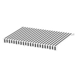 Darrahopens Home & Garden > Shading > Awnings Instahut Retractable Folding Arm Awning Manual Sunshade 5Mx3M Grey White