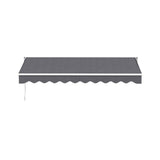 Darrahopens Home & Garden > Shading > Awnings Instahut Retractable Folding Arm Awning Motorised Sunshade 3M X 2M Grey