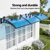 Darrahopens Home & Garden > Shading > Awnings Instahut Window Door Awning 1mx3m Blue