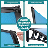 Darrahopens Home & Garden > Shading > Awnings Instahut Window Door Awning 1mx3m Blue
