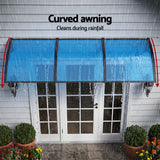 Darrahopens Home & Garden > Shading > Awnings Instahut Window Door Awning 1mx3m Blue