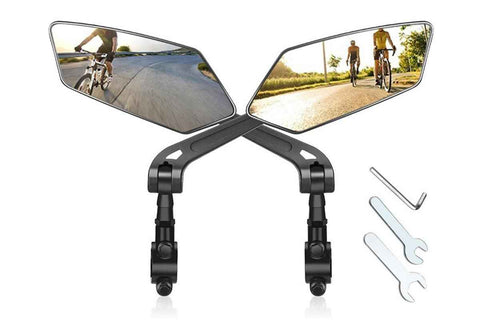 Darrahopens Home & Garden > Shading > Awnings Mountain Bike Rearview Mirror Adjustable Rotatable Handlebar Bicycle Mirror