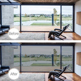 Darrahopens Home & Garden > Shading > Awnings One-Way Mirror Window Film Solar Protection Blue-Silver 40x300 cm Glass Sticker for Advertising Privacy Tint