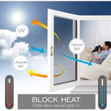 Darrahopens Home & Garden > Shading > Awnings One-Way Mirror Window Film Solar Protection Blue-Silver 40x300 cm Glass Sticker for Advertising Privacy Tint