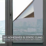 Darrahopens Home & Garden > Shading > Awnings One-Way Mirror Window Film Solar Protection Blue-Silver 40x300 cm Glass Sticker for Advertising Privacy Tint