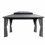 Darrahopens Home & Garden > Shading > Canopies & Gazebos Instahut 3x4.25m Gazebo Hardtop Steel Roof Outdoor Pavilion In Australia - Darrahopens