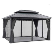 Darrahopens Home & Garden > Shading > Canopies & Gazebos Instahut 3x4.25m Gazebo Hardtop Steel Roof Outdoor Pavilion In Australia - Darrahopens