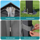Darrahopens Home & Garden > Shading > Canopies & Gazebos Instahut 3x4.25m Gazebo Hardtop Steel Roof Outdoor Pavilion In Australia - Darrahopens