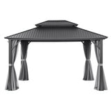 Darrahopens Home & Garden > Shading > Canopies & Gazebos Instahut Gazebo 3x3.65m Canopy Outdoor Steel Frame Patio Tent Curtains Marquee Grey