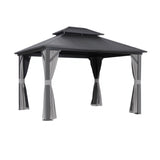 Darrahopens Home & Garden > Shading > Canopies & Gazebos Instahut Gazebo 3x3.65m Canopy Outdoor Steel Frame Patio Tent Curtains Marquee Grey
