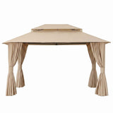 Darrahopens Home & Garden > Shading > Canopies & Gazebos Instahut Gazebo 3x4m Canopy Outdoor Steel Frame Patio Tent Curtains Marquee Beige