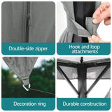 Darrahopens Home & Garden > Shading > Canopies & Gazebos Instahut Gazebo 3x4m Canopy Outdoor Steel Frame Patio Tent Curtains Marquee Grey