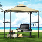 Darrahopens Home & Garden > Shading > Canopies & Gazebos Instahut Gazebo Outdoor Patio Marquee BBQ Grill Shelter Garden Shade Hooks Beige
