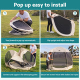 Darrahopens Home & Garden > Shading > Canopies & Gazebos Instahut Gazebo Pop Up Tent 2.7x1.35m Outdoor Marquee Camping Screen 6 Sided In Australia - Darrahopens