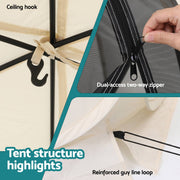 Darrahopens Home & Garden > Shading > Canopies & Gazebos Instahut Gazebo Pop Up Tent 2.7x1.35m Outdoor Marquee Camping Screen 6 Sided In Australia - Darrahopens
