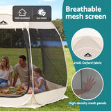 Darrahopens Home & Garden > Shading > Canopies & Gazebos Instahut Gazebo Pop Up Tent 2.7x1.35m Outdoor Marquee Camping Screen 6 Sided In Australia - Darrahopens