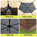 Darrahopens Home & Garden > Shading > Canopies & Gazebos Instahut Gazebo Pop Up Tent 3.6x3.6m Outdoor Marquee Camping Screen w/Curtain Net In Australia - Darrahopens