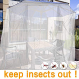 Darrahopens Home & Garden > Shading > Canopies & Gazebos King Size Mosquito Net with Frame Indoor Outdoor Use 200 x 220 x 210 cm