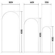 Darrahopens Home & Garden > Shading > Canopies & Gazebos Metal Arch Backdrop White Stand Wedding Arch Stand Set of 3 (6FT/5FT/4FT) Square Arched Frame for Outdoor Birthday Party Ceremony