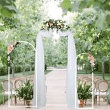 Darrahopens Home & Garden > Shading > Canopies & Gazebos Metal Arch Backdrop White Stand Wedding Arch Stand Set of 3 (6FT/5FT/4FT) Square Arched Frame for Outdoor Birthday Party Ceremony