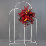 Darrahopens Home & Garden > Shading > Canopies & Gazebos Metal Arch Backdrop White Stand Wedding Arch Stand Set of 3 (6FT/5FT/4FT) Square Arched Frame for Outdoor Birthday Party Ceremony