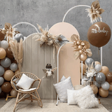 Darrahopens Home & Garden > Shading > Canopies & Gazebos Metal Arch Backdrop White Stand Wedding Arch Stand Set of 3 (6FT/5FT/4FT) Square Arched Frame for Outdoor Birthday Party Ceremony