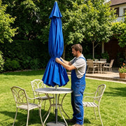 Darrahopens Home & Garden > Shading > Canopies & Gazebos Patio Umbrella Replacement Canopy, 10ft/11ft Umbrella Top Outdoor Umbrellas Covers with 6/8 Ribs,Waterproof Fade-Resistant for Garden, Deck, Backyard, Pool