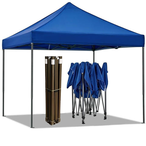 Darrahopens Home & Garden > Shading > Canopies & Gazebos Portable Water-Resistant Gazebo 2x2 M - Black / Without Sidewalls