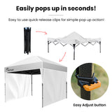 Darrahopens Home & Garden > Shading > Canopies & Gazebos RED TRACK 3x3m Ultra Compact Folding Gazebo, Walls, Carry bag, Portable Outdoor Popup Marquee for Camping Beach, White