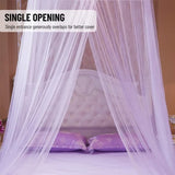 Darrahopens Home & Garden > Shading > Canopies & Gazebos Universal Bed Canopy Dome Mosquito Net for Kids Princess Bed, Purple, Easy Install