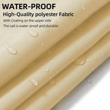 Darrahopens Home & Garden > Shading Heavy Duty Waterproof Sun Shade Sail Square Rectangle 320GSM HDPE 98% UV Block