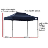 Darrahopens Home & Garden > Shading Instahut Gazebo Pop Up Marquee 3x4.5 Outdoor Wedding Gazebos Base Pod Kit Navy