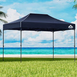 Darrahopens Home & Garden > Shading Instahut Gazebo Pop Up Marquee 3x4.5 Outdoor Wedding Gazebos Base Pod Kit Navy