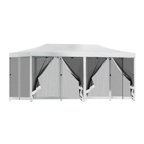 Darrahopens Home & Garden > Shading Instahut Gazebo Pop Up Marquee 3x6 Outdoor Wedding Mesh Side Wall Gazebos