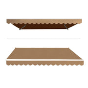 Darrahopens Home & Garden > Shading Instahut Retractable Folding Arm Awning Motorised Outdoor Sunshade 4X3M Beige