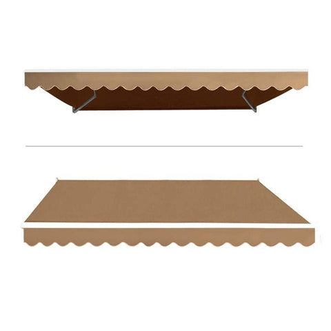 Darrahopens Home & Garden > Shading Instahut Retractable Folding Arm Awning Motorised Outdoor Sunshade 4X3M Beige