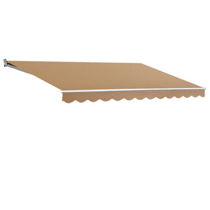 Darrahopens Home & Garden > Shading Instahut Retractable Folding Arm Awning Outdoor Awning Canopy 4Mx3M Beige