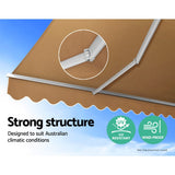 Darrahopens Home & Garden > Shading Instahut Retractable Folding Arm Awning Outdoor Awning Canopy 4Mx3M Beige