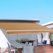 Darrahopens Home & Garden > Shading Instahut Retractable Folding Arm Awning Outdoor Awning Canopy 4Mx3M Beige